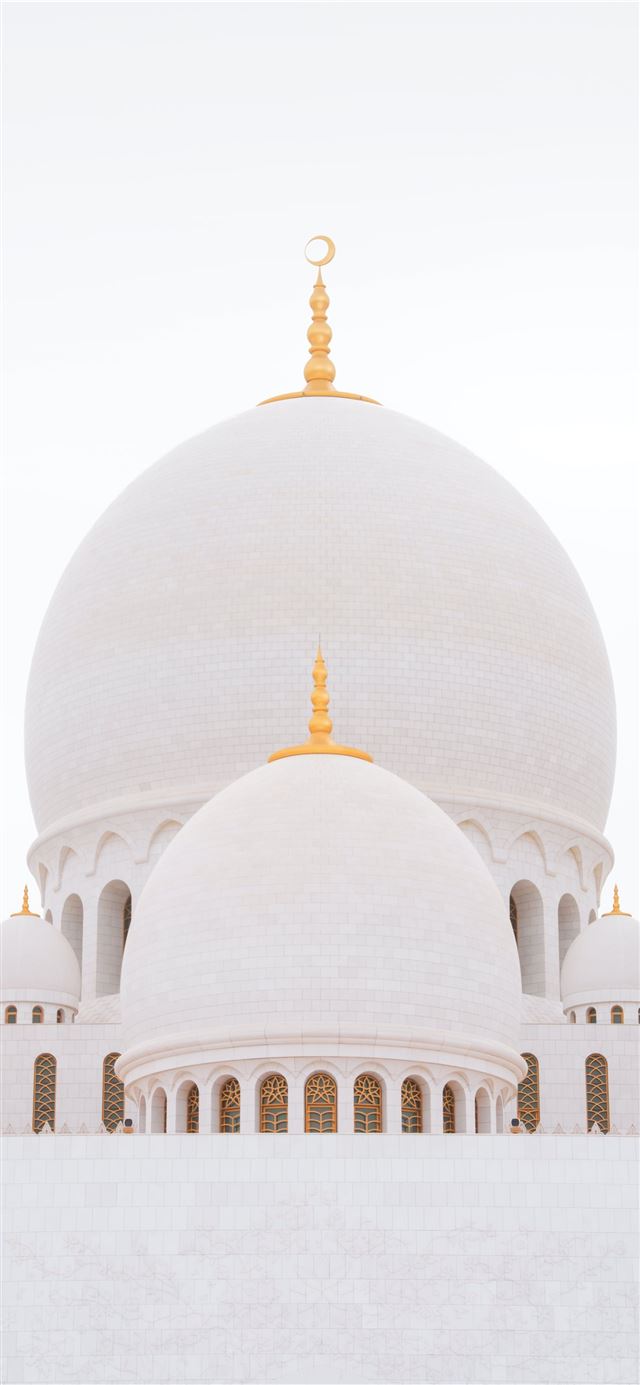 white mosque during daytime iPhone 11 wallpaper 