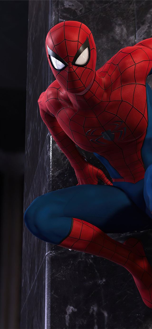 peter parker from spiderman ps5 iPhone 11 wallpaper 