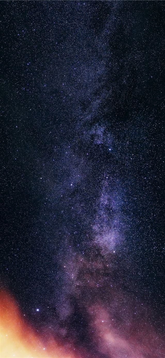 starry night sky over the starry night iPhone 11 wallpaper 