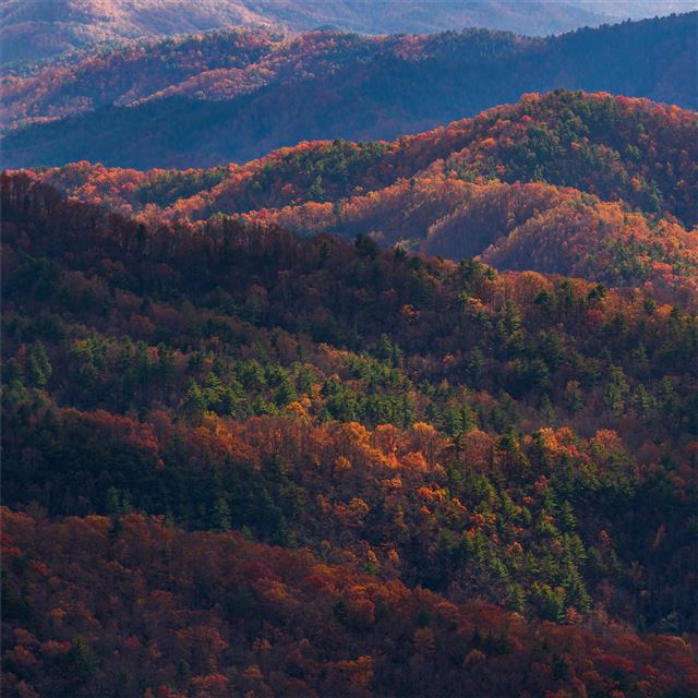 blue ridge mountains in north carolina 8k iPad Pro wallpaper 
