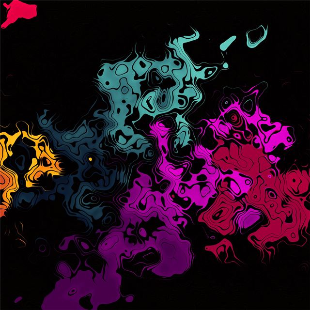 color taps abstract 8k iPad Air wallpaper 