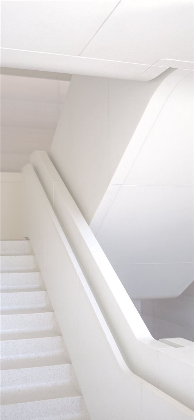 photo of white staircase iPhone 11 wallpaper 