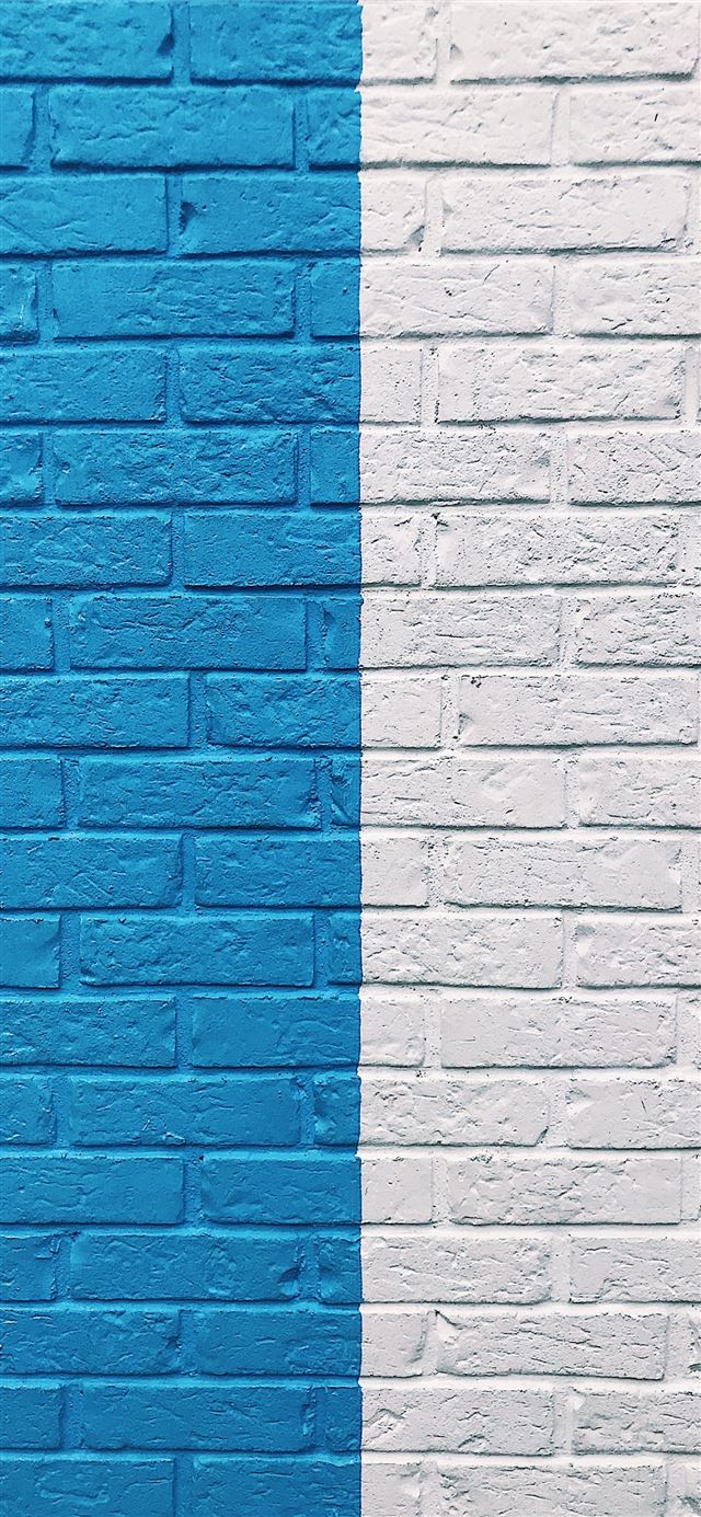 blue and white painted wall iPhone 11 wallpaper 
