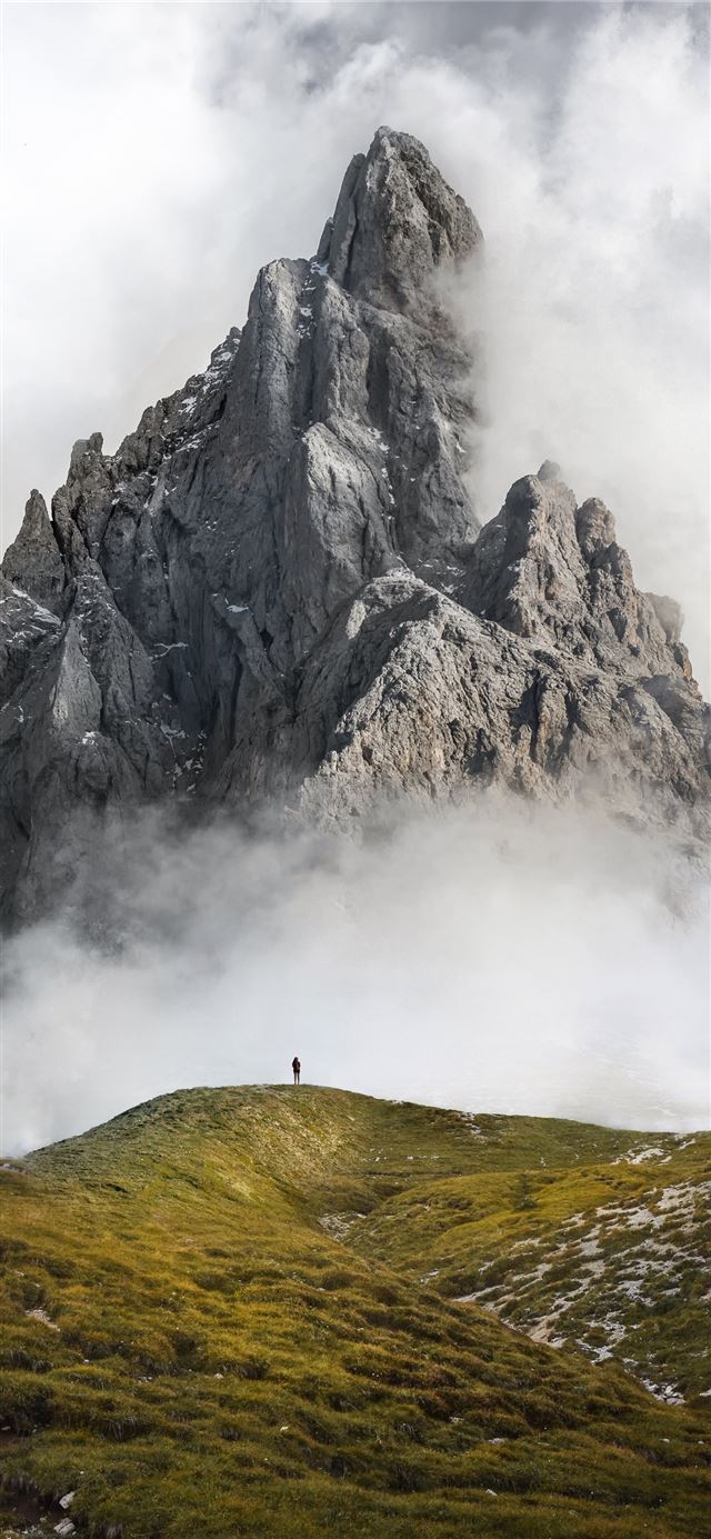 gray mountain during daytime photo iPhone 11 wallpaper 
