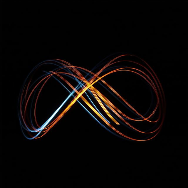 infinity paths abstract dark 5k iPad Air wallpaper 