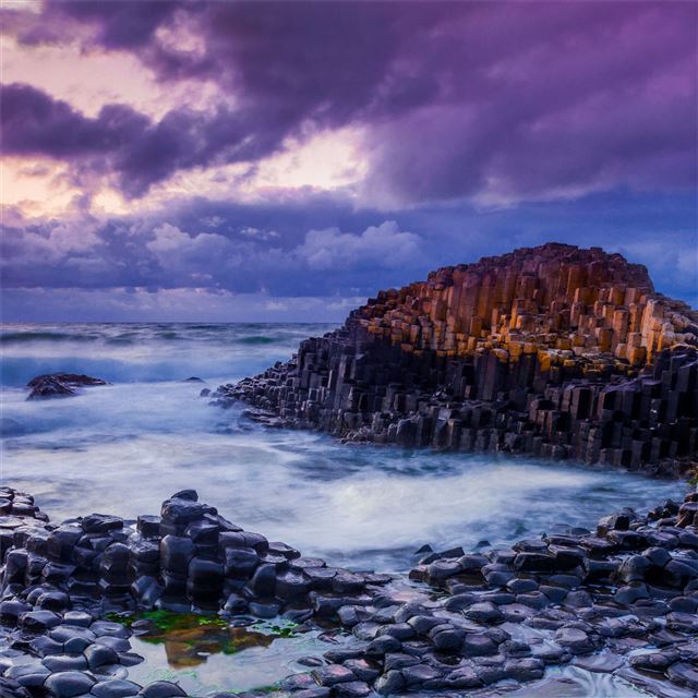 northern ireland special looking rocks coast iPad Pro wallpaper 