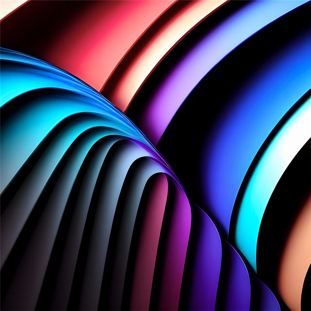 digital shape abstract 8k iPad Pro wallpaper 