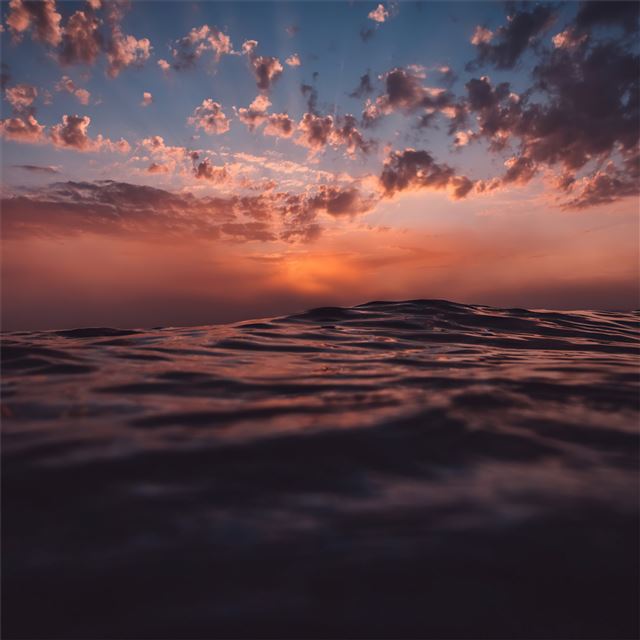 sea sunset relaxing water 4k iPad Pro wallpaper 