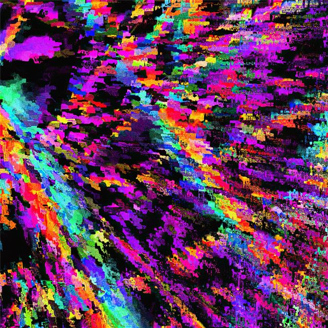 purple glitch art abstract 4k iPad wallpaper 