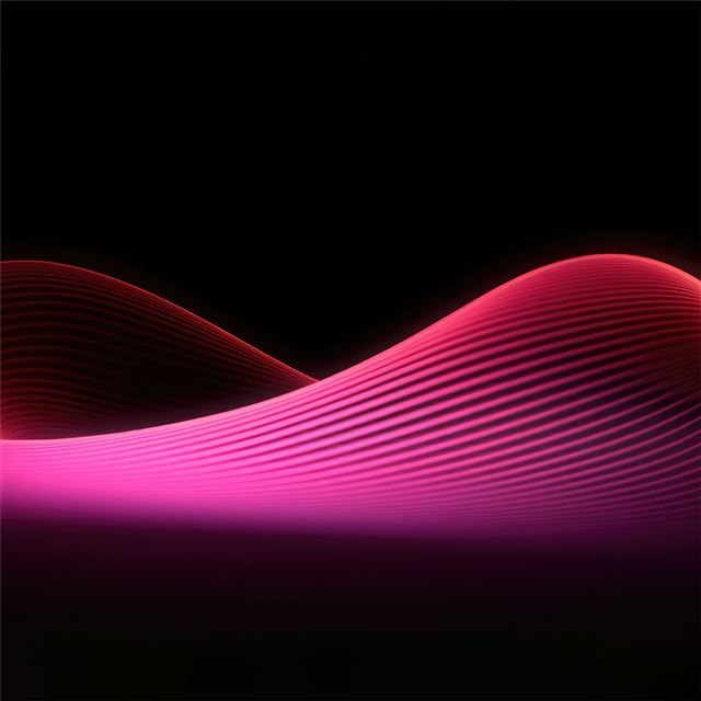 wave glow abstract pink 5k iPad Pro wallpaper 