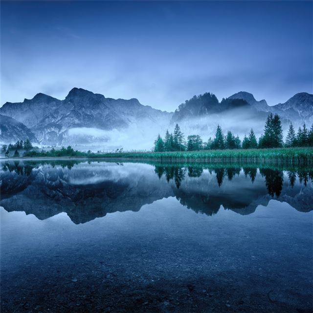 lake almsee in austria iPad Air wallpaper 