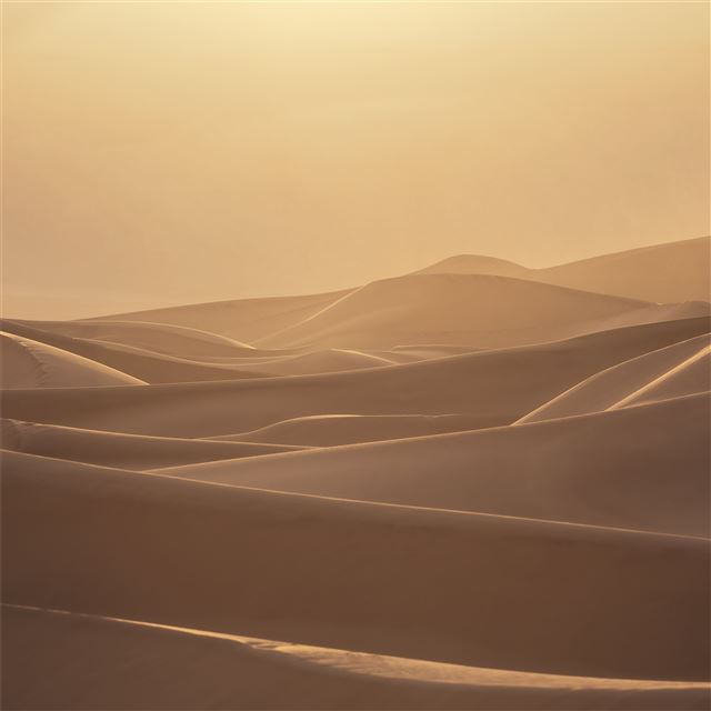 sun over the sand dunes iPad wallpaper 